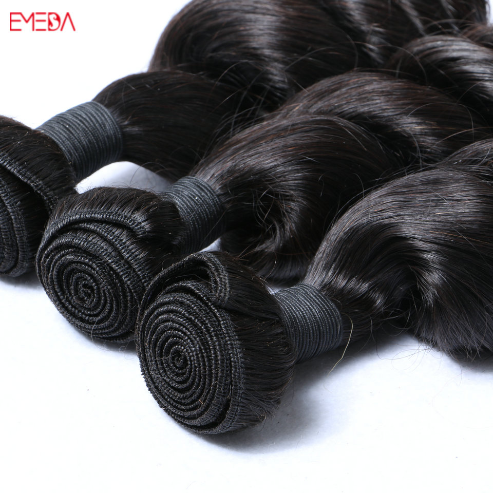 Malaysian hair loose wave hair remy hair Emeda hair factory HN123